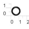 Кольцо металл крашенный d=08мм 800В черный (упаковка 1000 штук)0