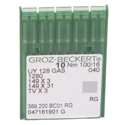 Иглы GROZ-BECKERT UY 128 GAS №100 (уп.10шт.) (0)